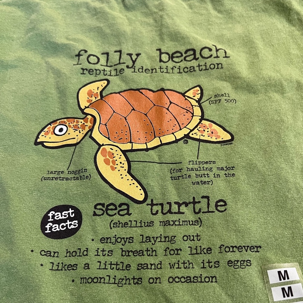 NWT Folly Beach Sea Turtle T-Shirt